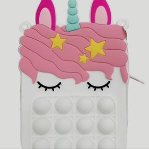 Rainbow Horn Horse Hand Bag Push Bubble Sensory Anti Anxiety Toys